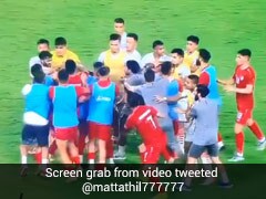 Watch: Footballers Come To Blows After India Beat Afghanistan