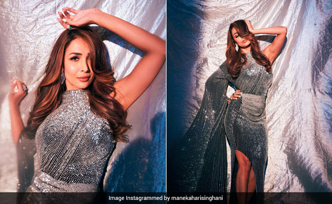 Malaika Arora Brings The Midweek Razzle Dazzle In A Shimmery Silver Dress