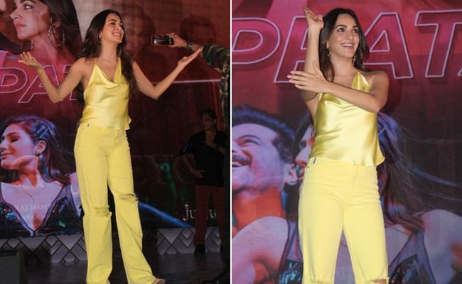Get The Look: Kiara Advani Is All Yellow In A Cowl Slip Top And Distressed Jeans