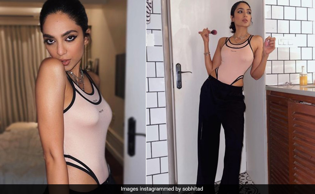 Sobhita Dhulipala Looks Super Snatched In Her High Leg Bodysuit And Flared Trousers