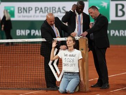 Casper Ruud vs Marin Cilic French Open Semi-Final Interrupted As Protester Ties Herself To Net