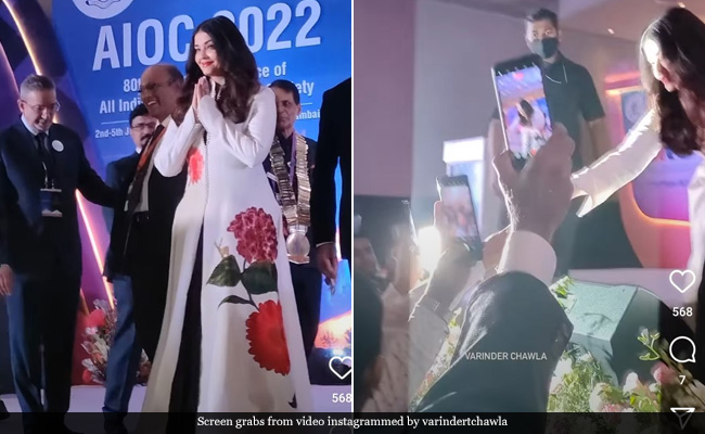 ऐश्वर्या राय को भरे इवेंट में इस शख्स ने दिया गुलाब तो बदले में एक्ट्रेस ने दे डाला यह गिफ्ट, देख लेंगे VIDEO तो उड़ जाएंगे होश