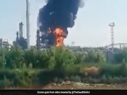 Drone Seen Above Russian Oil Plant Near Ukraine Border. Then, A Huge Fire Drone Seen Above Russian Oil Plant Near Ukraine Border. Then, A Huge Fire