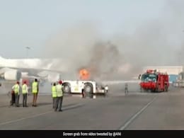 Vehicle Catches Fire At Delhi Airport Cargo Bay, No Damage Reported Vehicle Catches Fire At Delhi Airport Cargo Bay, No Damage Reported