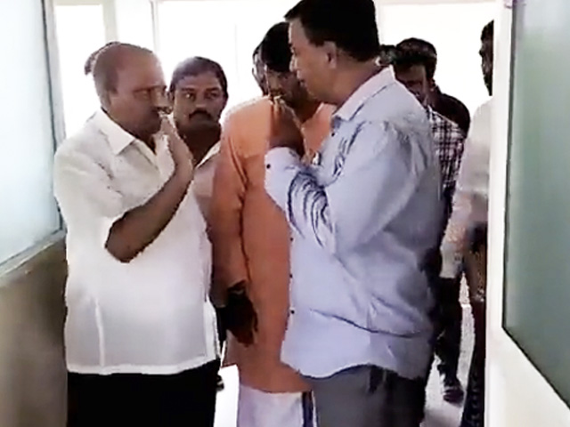 Caught On Camera: MLA Slaps College Principal