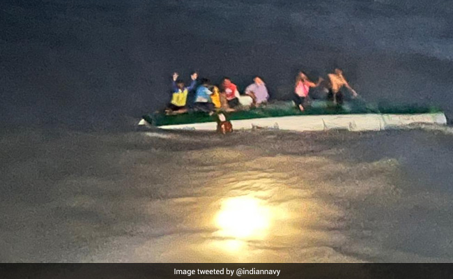 Indian Navy Rescues 6 Fishermen Stranded Off Tamil Nadu Coast