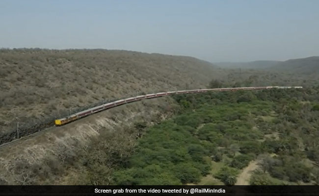 Viral Video: Train Crosses Stunning Curves Of Dara Ghats, "Enchanting Beauty" Wows Internet