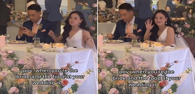 Watch: Bride's Happy Dance After Eating Food At Her Own Wedding