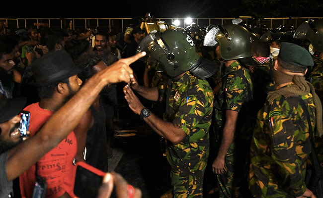 Rights Group Condemns Assault On Protesters By Sri Lankan Security Forces