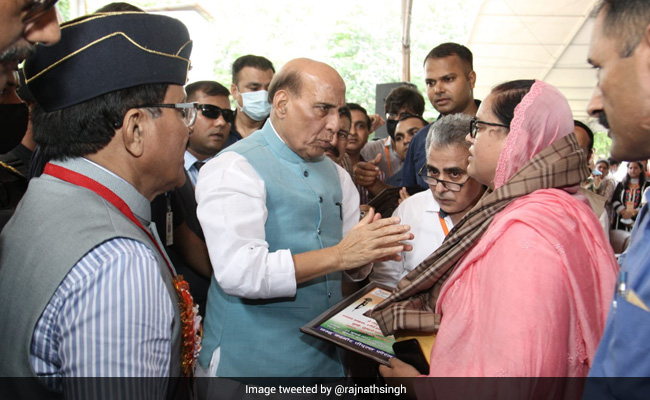 "PoK Part Of India, <i>Maa</i> Sharda Shakti Ji's Abode Is There": Rajnath Singh