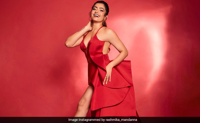 Nothing To See Here. Just Rashmika Mandanna Stealing The Show Like A Red Rose
