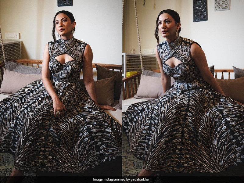 Gauahar Khan Is A Scintillating Diva In An Embroidered Gown