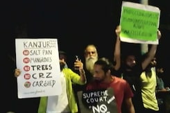 Protests In Mumbai Against Metro Car Shed At Aarey Protests In Mumbai Against Metro Car Shed At Aarey