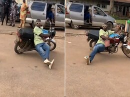 'आखिर क्या दिखाना चाहते हो भाई' ऐसे लेटकर कौन बाइक चलाता है, Video देख स्टंट न करें ट्राई 'आखिर क्या दिखाना चाहते हो भाई' ऐसे लेटकर कौन बाइक चलाता है, Video देख स्टंट न करें ट्राई