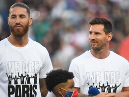 Watch: Lionel Messi Gives Sergio Ramos The Stare After Spaniard Tackles Him In PSG Training
