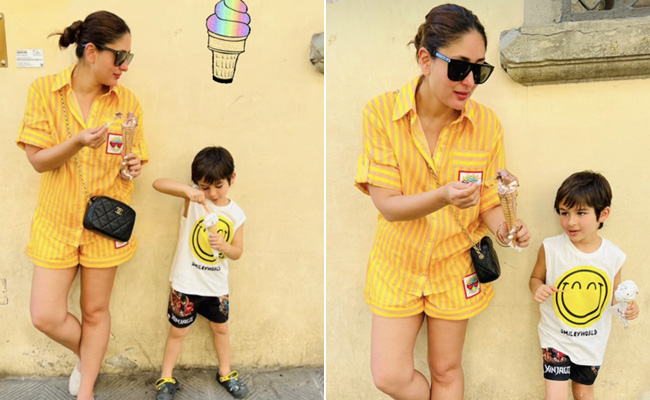 Kareena Kapoor's Striped Yellow Co-Ord Set With Espadrilles Redefines Easy Breezy Vacation Style