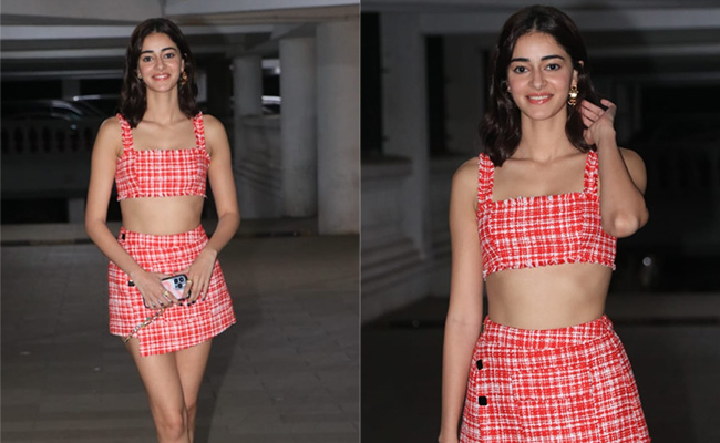 Excuse Us If We Still Dream About Summer; Ananya Panday's Gorgeous Red Checked Co-Ord Set Is Making Us Do So