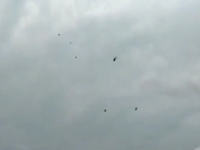 PM's Security Scare? Black Balloons Released Near His Chopper