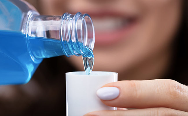 Mouthwash can reach areas in the mouth that may be difficult to brush or floss