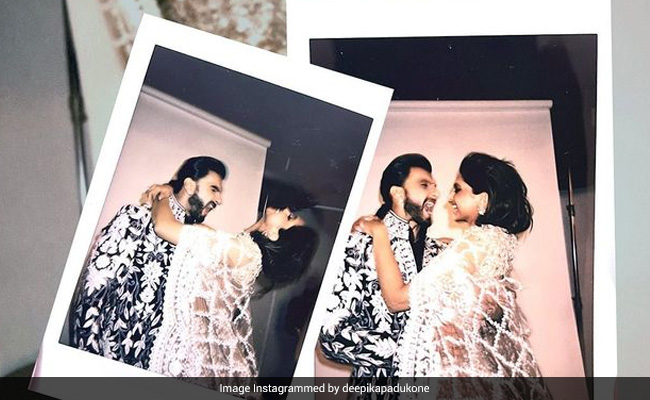 More Pics Of Deepika Padukone And Ranveer Singh From Manish Malhotra's Fashion Show