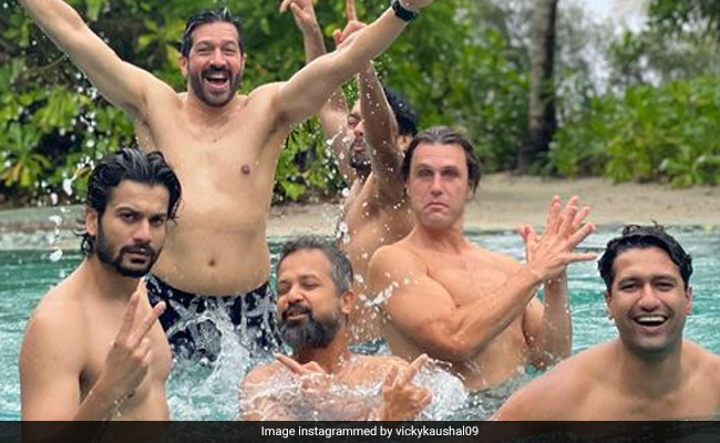 Vicky Kaushal Enjoys Pool Time With His Boys In The Maldives. See Pics
