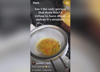 Viral Video: This Woman Straining Her Daal Has Internet's Attention Viral Video: This Woman Straining Her Daal Has Internet's Attention