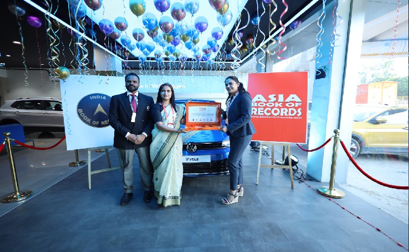 Volkswagen's Gujarat Dealership Enters Asia Book Of Records For Maximum Deliveries Of The Virtus