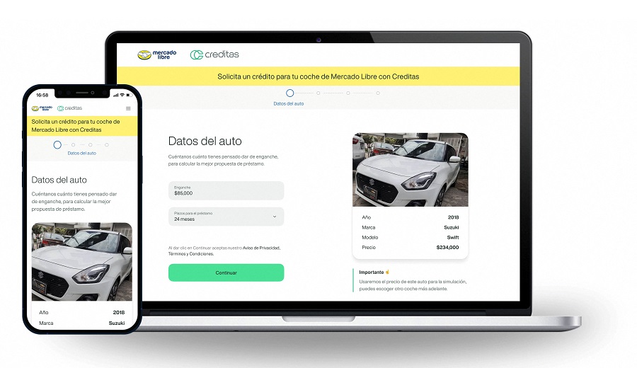 MercadoLibre, Creditas Drive Used Car Loan Tie-Up In Mexico