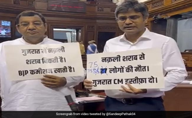 Suspended from RS for raising deaths due to spurious liquor in Gujarat: AAP MP