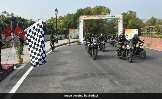 Indian Army Flags Off Motorcycle Expedition To Commemorate Kargil Victory
