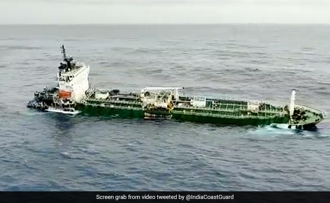 Coast Guard Rescues 22 From Sinking Merchant Ship Off Gujarat Coast
