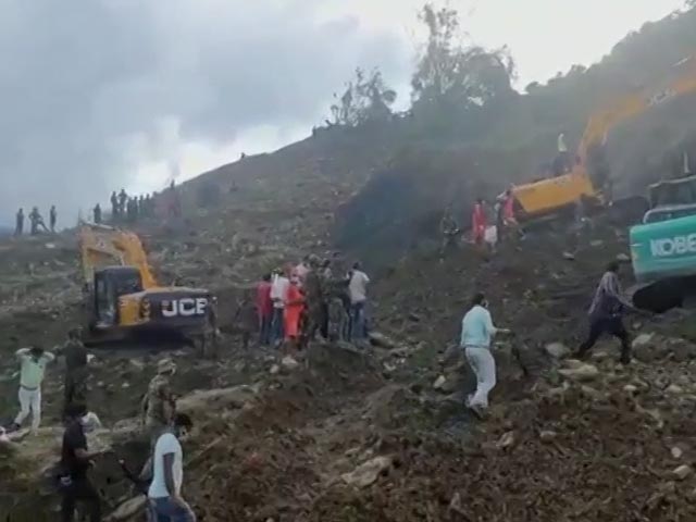 Video: Massive Op To Clear Landslide That Created Mini-Dam In Manipur