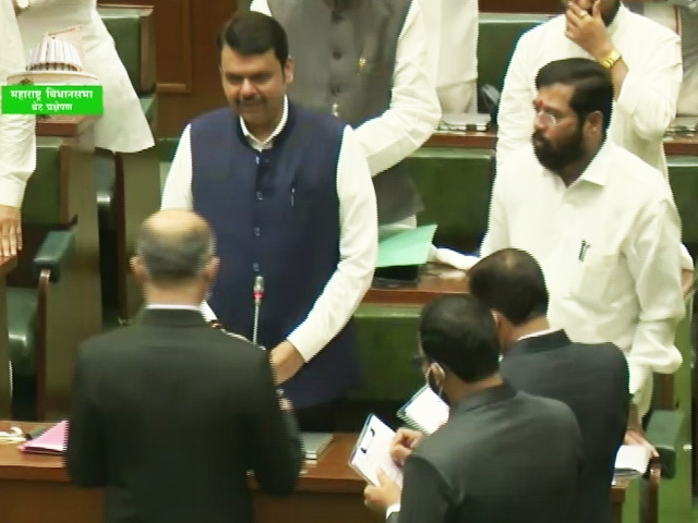 Maharashtra Chief Minister Eknath Shinde Wins Trust Vote