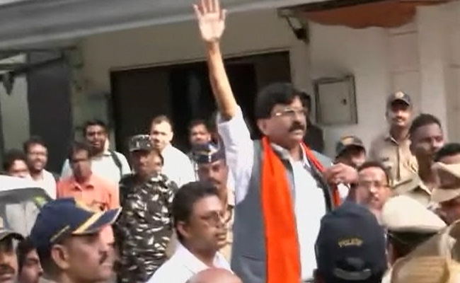 Sena's Sanjay Raut Detained After Day-Long Raids In Land Scam Case