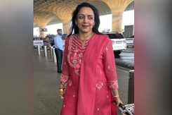 Hema Malini Spotted At The Airport Hema Malini Spotted At The Airport