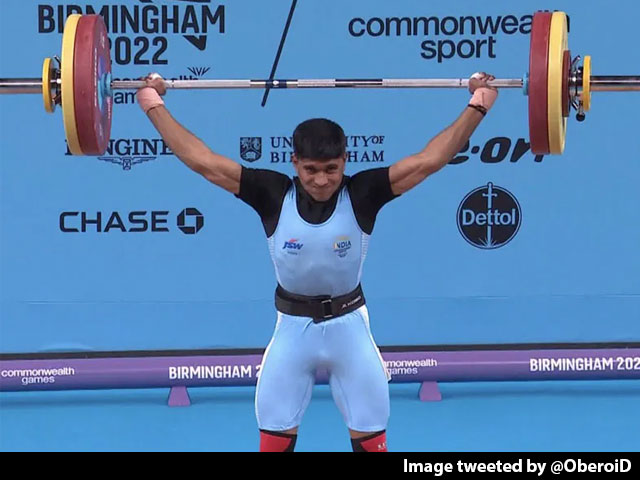 India's Sanket Sargar Wins Silver In 55kg Category Weightlifting