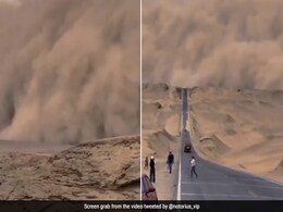 Viral Video : China में उठा रेतीला तूफान, डरावनी सीटियों की आवाज़ कंपा देगी रूह Viral Video : China में उठा रेतीला तूफान, डरावनी सीटियों की आवाज़ कंपा देगी रूह