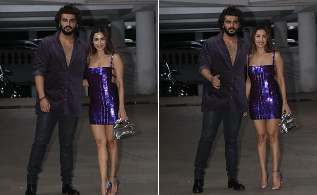 We Don't Need No Disco Ball When We've Got Malaika Arora Dazzling The Night Away In A Glimmering Purple Mini Dress