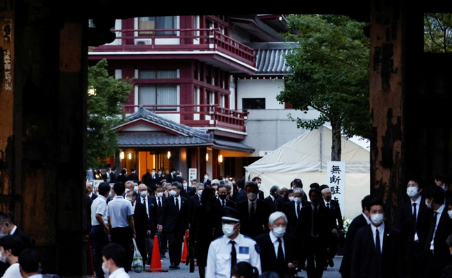 Shinzo Abe Mourned At Wake As Party Secures Sombre Japan Poll Win