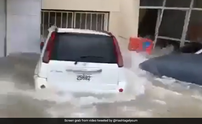 Viral Videos Show UAE Flooded, Cars Float Under Water