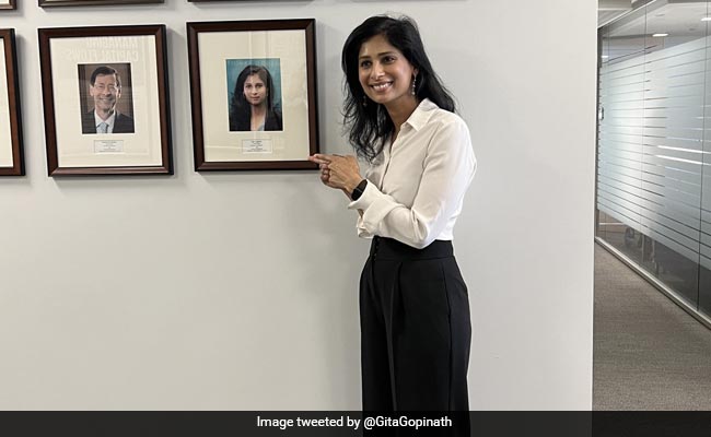 "Breaking The Trend": Gita Gopinath's Photo Makes It To Wall Of IMFs Former Chief Economists