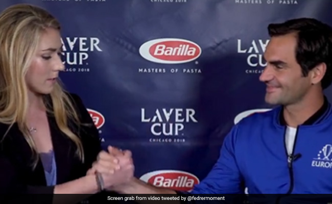 Video: When Star Skier Didn't Want To End Handshake With Roger Federer