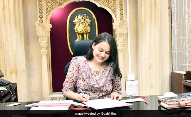 Bureaucrat Tina Dabi Takes Charge As Collector In Rajasthan's Jaisalmer