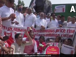 Opposition Parties Protest Against GST Hike In Parliament Complex