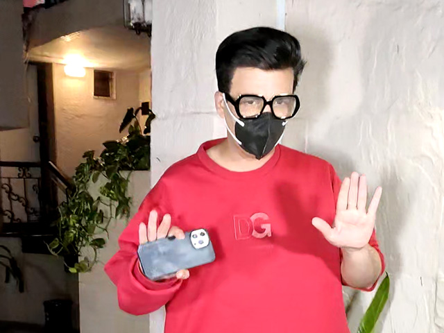 Karan Johar's OOTD Is A Red Co-Ord Set
