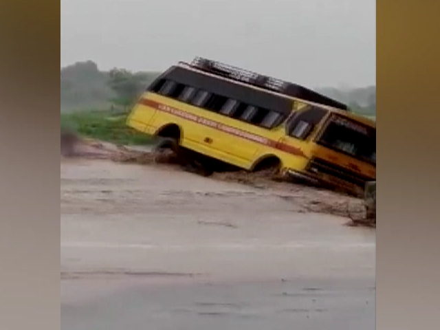 Watch: School Bus Topples Over In Floodwater In Uttarakhand
