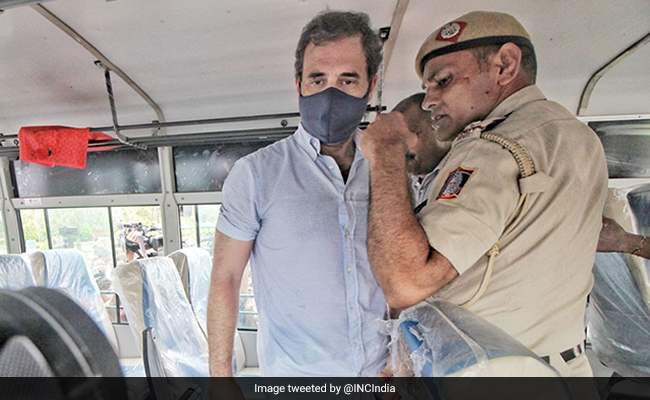 Rahul Gandhi Detained During Protest: "Modi-<i>ji</i> Is King, Police State"