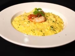 Prawns And Saffron Risotto