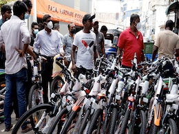 Sri Lankans Turn To Bicycles As Hundreds Line Up Outside Petrol Pumps Sri Lankans Turn To Bicycles As Hundreds Line Up Outside Petrol Pumps