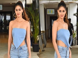 Disha Patani In A Scarf Top, Mini Skirt And Tie-Up Heels 'Blue' Us Away With Her Trendy Style Disha Patani In A Scarf Top, Mini Skirt And Tie-Up Heels 'Blue' Us Away With Her Trendy Style